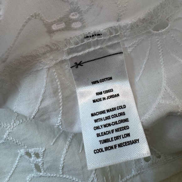 CALYPSO ST. BARTH WHITE OFF-SHOULDER BLOUSE | SIZE M - Picture 9 of 14